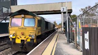 Freight Train At Alfreton 222 [upl. by Vanden514]