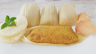 💖TAMALES DULCES DE PIÑA Y COCO DELICIOSOS😙👍 [upl. by Onitselec855]