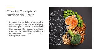 Chapter XI Nutrition and Health Concepts – Dr VB [upl. by Luhe]