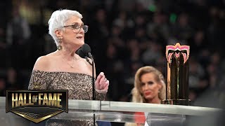 Warrior Award recipient Sue Aitchison reveals her inspiration WWE Hall of Fame 2019 WWE Network [upl. by Rechaba79]