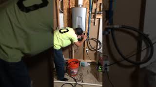 Rinnai tankless water 💦 heater flush  DIY home 🏠 maintenance [upl. by Enoval551]