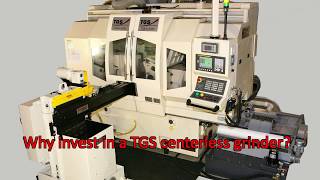 TGS Centerless Grinder With Elevator Hopper and Loading Conveyor [upl. by Haran371]