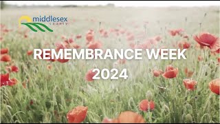 Middlesex County Wardens Statement on Remembrance Week 2024 [upl. by Sheldon]