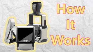 How a Self Inking Stamp Works [upl. by Acinomaj]