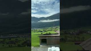 I am travelling from Zürich to Bellinzona by train Look at my amazing view switzerland [upl. by Christal801]