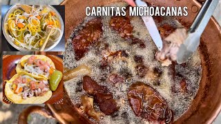 CARNITAS ESTILO MICHOACAN PARA NEGOCIÓ RECETA FÁCIL  CARNE DE PUERCO [upl. by Francyne]