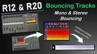 ZOOM R12 and R20 How to bounce tracks [upl. by Landing]