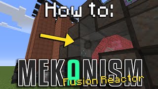 How to Mekanism  Fusion Reactor Minecraft 1165 [upl. by Bramwell158]