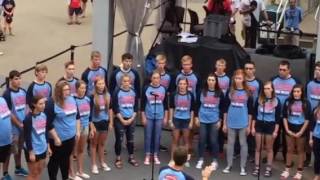 Stewartville HS Choir at Twins Game 9516 [upl. by Gnud]