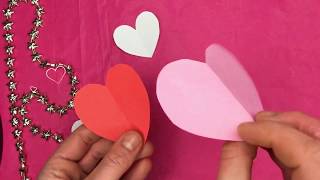 ♡ DIY HOE KNIP JE EEN PERFECT HARTJE VAN PAPIER BINNEN 1 MINUUT ♡ HOW TO MAKE EASY PAPER HEART [upl. by Gibby]