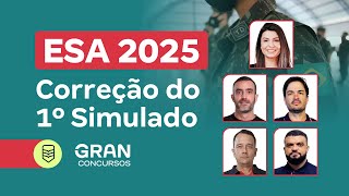 Concurso ESA 2025  Correção do 1º Simulado [upl. by Deibel]