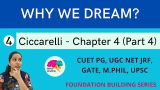 PSYCHOLOGY Ciccarelli Chapter 4  Part 4  WHY WE DREAM  Mind Review [upl. by Okajima]