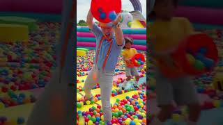 Biggest Ballpit EVERR  Blippi amp Meekah Challenges and Games for Kids [upl. by Malan]