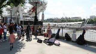 Best London Buskers Busking and Amazing Street Performers Performing at Busk in London [upl. by Drofub]