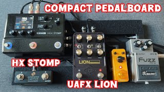 My Compact Pedalboard HX Stomp  UAFX Lion [upl. by Anneg]