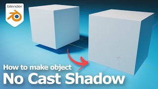 Blender tutorial to make object not cast shadow for Eevee and Cycles [upl. by Garratt135]