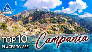 Campania Italy Top 10 Places and Things to See  4K Travel Guide [upl. by Ymeraj]