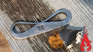 Blacksmithing  Forging a flint striker [upl. by Asyen642]