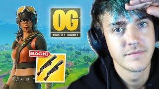 Ninja Reacts to OG Fortnite Season 1 [upl. by Oilalue]