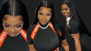 Super FLAT Wig Install 🔥  Bone Straight Hair  WestKissHair [upl. by Eilujna]