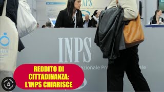 Chiarimento INPS sugli ex titolari del Reddito di Cittadinanza da Marzo [upl. by Eeslehc]