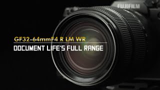 FUJINON GF3264mmF4 R LM WR Promotional Video FUJIFILM [upl. by Alakcim719]