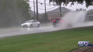 College Station streets flood after heavy rain the city says it is intentional [upl. by Atika]