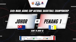 CN AgongCup  G19  MEN B  JOHOR VS PENANG 1 [upl. by Nallaf806]