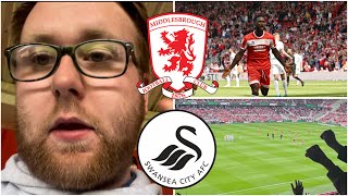 Middlesbrough 10 Swansea City  BRILLIANT HOME FANS amp THEY DESERVED THE 3 POINTS  Match Vlog 122 [upl. by Wahlstrom]