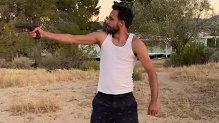 Anwar Jibawi 😂 How different people shoot guns  anwarjibawi [upl. by Lipson309]