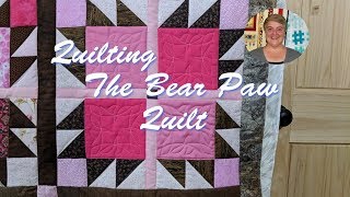 Quilting the Bear Paw Quilt [upl. by Aremihc184]