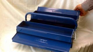 Two Tray Cantilever Tool Box  Made by Draper [upl. by Sol]