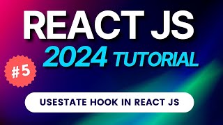 5 React JS Tutorial 2024  useState Hook in React js  Hindi [upl. by Mannos]