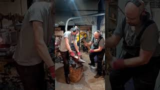 Forging viking axe part 56 disturbed sound of silence dębowa kuźnia [upl. by Zeus]