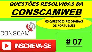 CONSCAMQUESTÃOBANCACONSCAM PROVAPORTUGUÊSCONSCAMFIGURA DE LINGUAGEMPROVADACONSCAMCONSCAM [upl. by Annerol34]