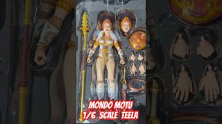 Mondo Masters of the Universe 16 scale TEELA Figure Quick Look motu teela heman mondo [upl. by Rofotsirk918]