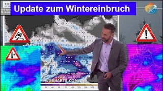 Update Wintereinbruch nächste Woche vielerorts erster Schnee Nachtfrost Glätte Viel Alpenschnee [upl. by Brodeur]