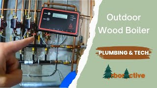 Heatmaster Outdoor Wood Boiler Tour How to Monitor Outdoor Wood Boiler with Fireboard [upl. by Narba]