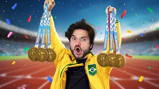 FUI PARA AS OLIMPÍADAS DE 2024 E GANHEI 5 MEDALHAS DE OURO PARA O BRASIL [upl. by Suhcnip]