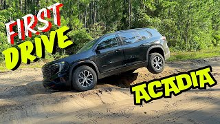 DRIVE IMPRESSIONS of the all new 2024 GMC Acadia Denali amp AT4 [upl. by Eevets]