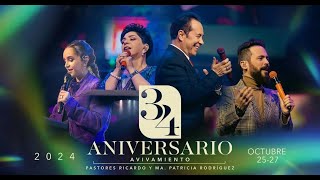 🎉Aniversario  34 Avivamiento 🎉 Viernes 25 de octubre de 2024  Servicio en vivo [upl. by Drofkcor243]