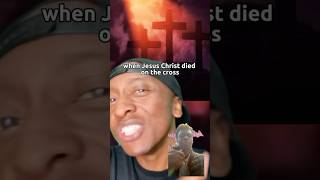 What happened when jesus died in the cross greenscreen hellcoming hope bible shorts [upl. by Terrag]