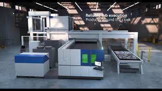 • TRUMPF Laser cutting TruLaser 3030 fiber – Highperformance production cell [upl. by Nahrut]