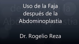 Faja después de la Abdominoplastía [upl. by Nerrawed]