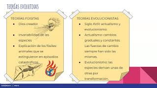 Teorías fijistas vs evolucionistas [upl. by Zanahs887]