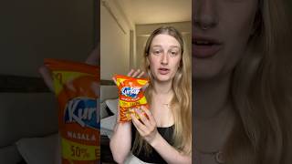 Brit🏴󠁧󠁢󠁥󠁮󠁧󠁿 tries Indian🇮🇳 snacks  Kurkure taste test india indianfood [upl. by Atteloiv]