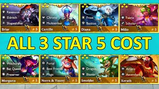 Set 12 ALL 5 Cost Units 3 Star ⭐⭐⭐ [upl. by Reagan]