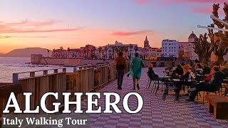 Alghero Italy  4K Walking Tour 2023 [upl. by Fein354]