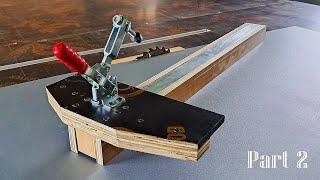 DIY table saw fence  How to make a simple strong precise table saw fence [upl. by Amando]