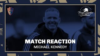 Match Reaction  Mick Kennedy in good spirits following a 32 win over Ayr United [upl. by Atinnek214]